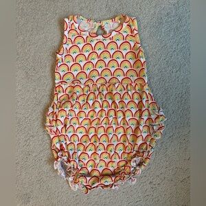 Little Sleepies Rainbow Bubble Romper | Discontinued | Very Good Condition- 3T
